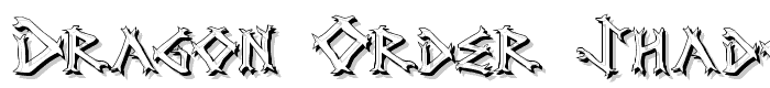Dragon Order Shadow font